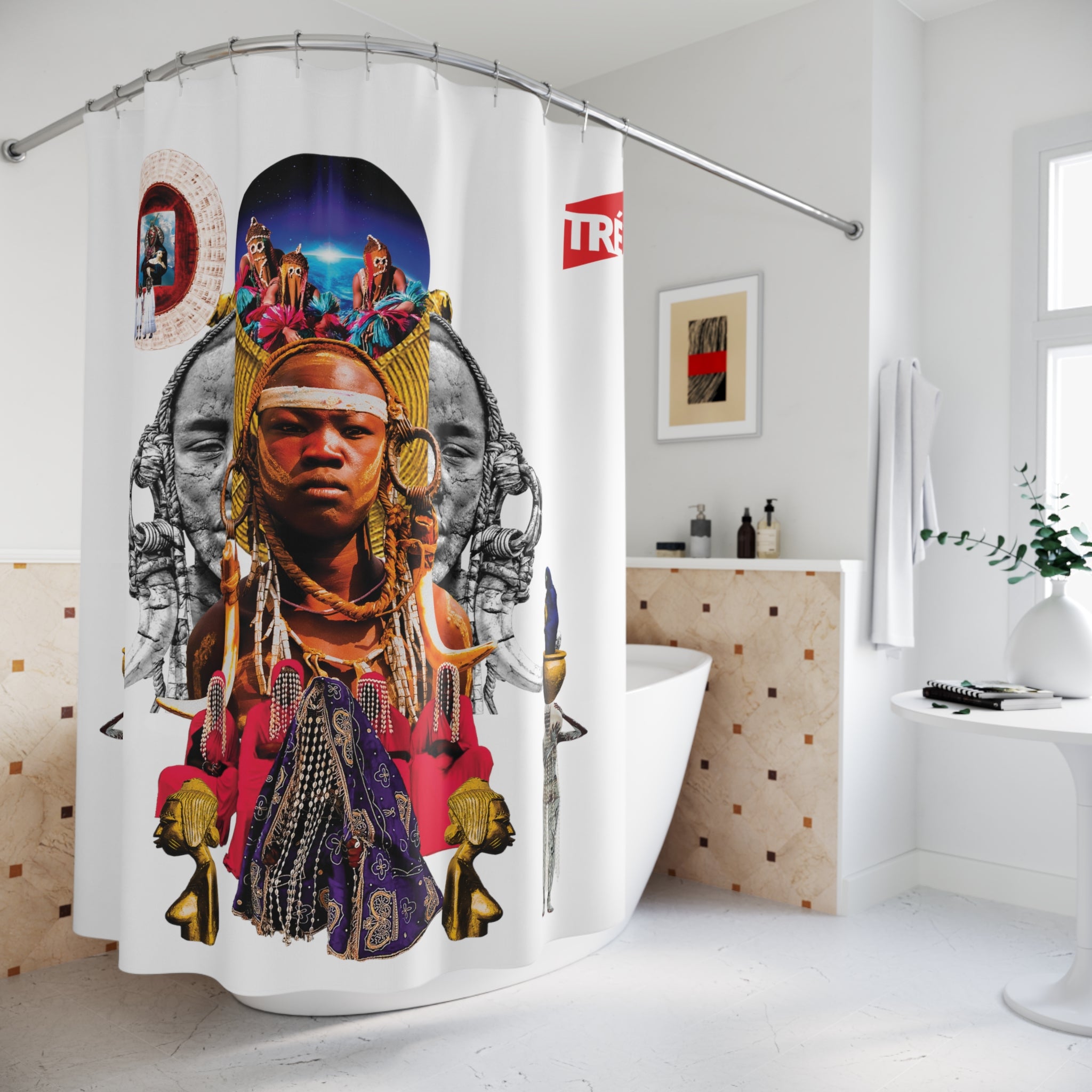 Polyester Shower Curtain, Holy Grail